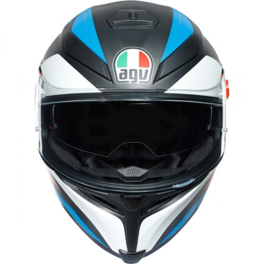 HELMET FULL FACE AGV K-5 S MAX CORE MATT BLACK/BLUE/ORANGE
