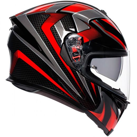 HELMET FULL FACE AGV K-5 S MAX HURRICANE 2.0 BLACK/RED