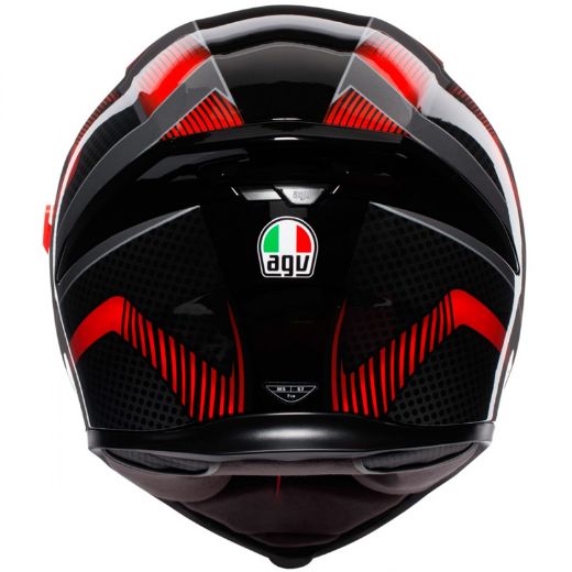 HELMET FULL FACE AGV K-5 S MAX HURRICANE 2.0 BLACK/RED