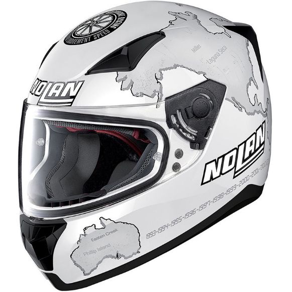 HELMET FULL FACE NOLAN N60-5 G. REP 29 C. CHECA FLAT WHITE