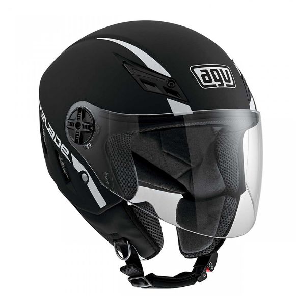 HELMET JET AGV BLADE FLAT BLACK