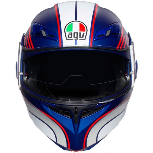 HELMET FLIP UP AGV COMPACT ST MULTI BOSTON MATT BLUE/WHITE/RED