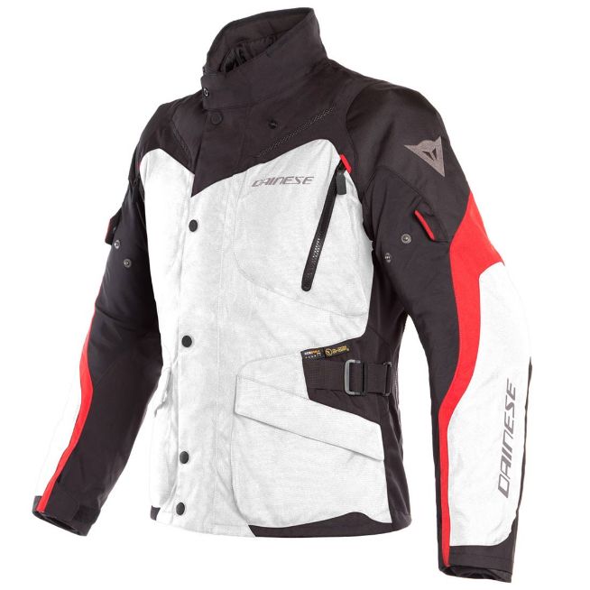 JACKET WINTER WP DAINESE TEMPEST 2 D-DRY LIGHT-GREY/BLACK/TOUR-RED