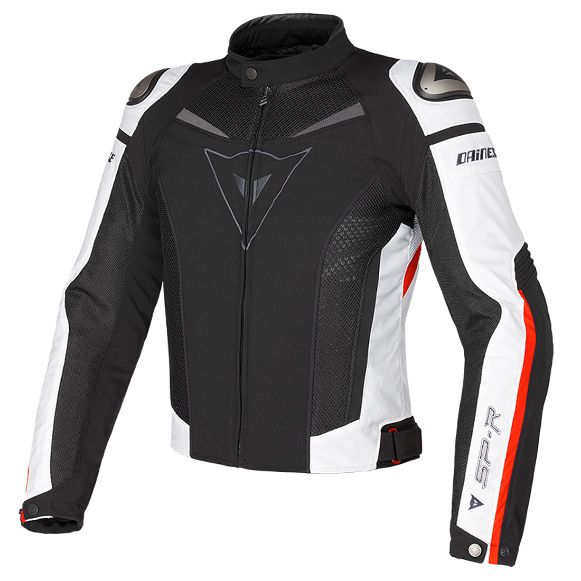 JACKET SUMMER DAINESE SUPER SPEED TEX BLACK/WHITE/RED
