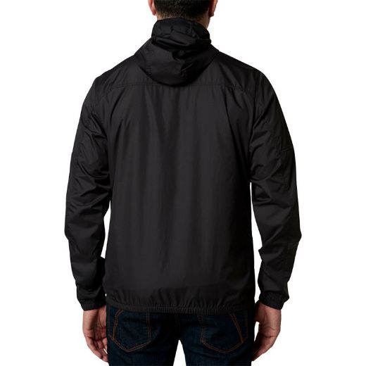 JACKET CASUAL WINDBREAKER FOX RACING MOTH WINDBREAKER BLACK/GREY