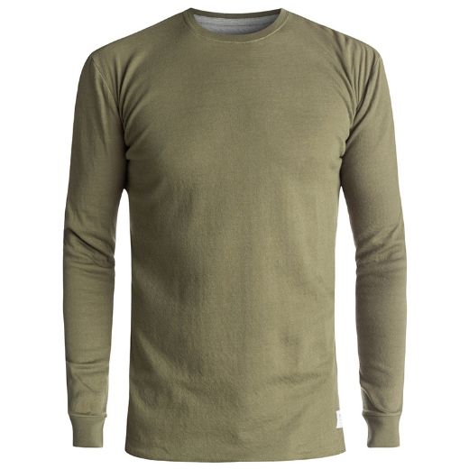 TEE LS QUIKSILVER LAGONOY FOUR LEAF CLOVER (Olive Green)