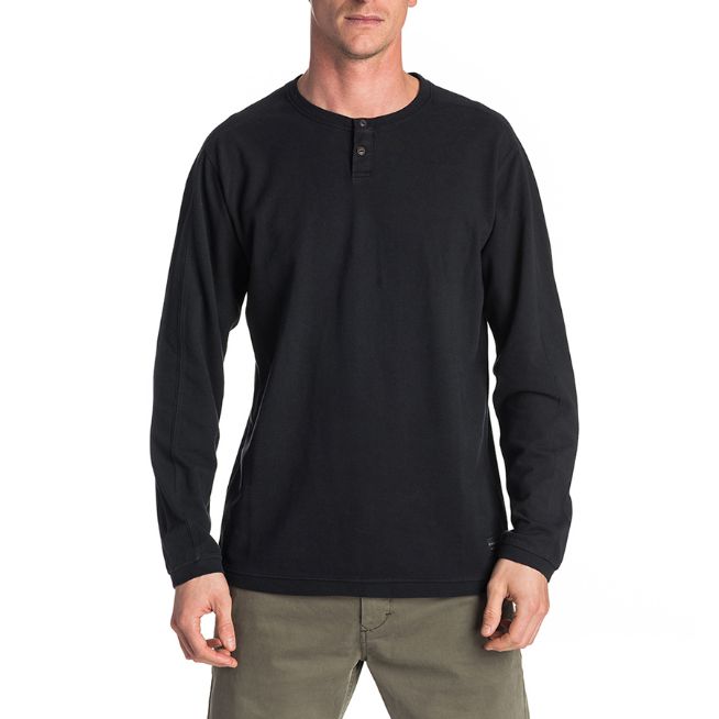 TEE LS RIPCURL COVERED UP BLACK