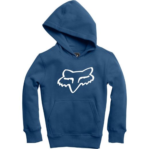 HOODY FOX RACING YOUTH LEGACY PULLOVER DUSTY BLUE