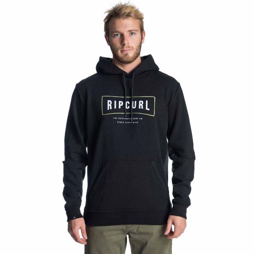 HOODY RIPCURL STRECHED OUT FLEECE BLACK
