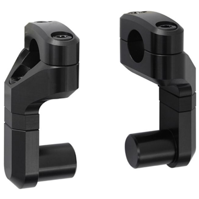 BAR CONVERTERS/RISERS SW-MOTECH VARIO BARBACK FROM 22 TO 28mm BLACK