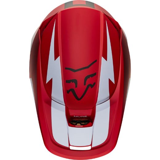 HELMET MX FOX RACING V1 20 WERD FLAME RED