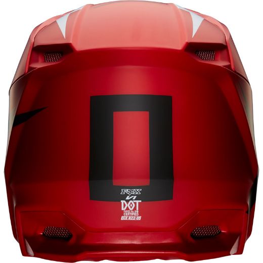 HELMET MX FOX RACING V1 20 WERD FLAME RED