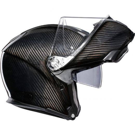 HELMET FLIP UP AGV SPORTMODULAR GLOSSY CARBON