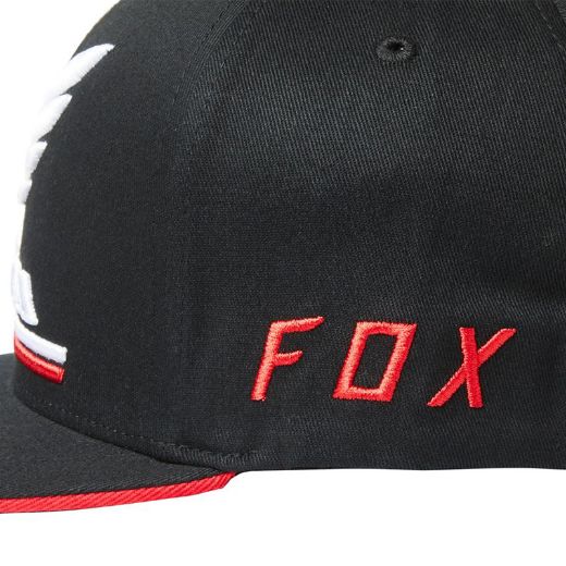 HAT FOX RACING HONDA FLEXFIT BLACK