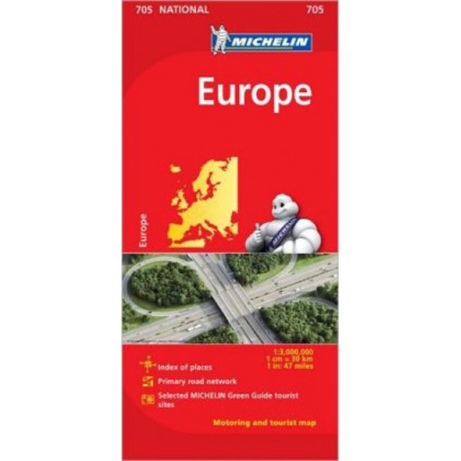 MAP MICHELIN EUROPE BLACK