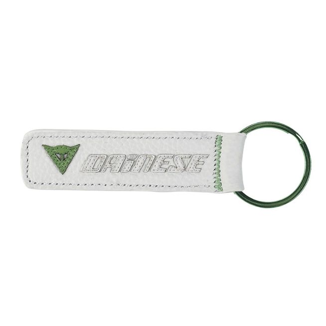 KEYRING DAINESE LEATHER WHITE/GREEN
