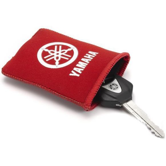 KEYCASE YAMAHA KEYRING - PROTECTIVE RED/BLACK