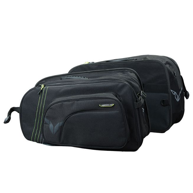 SIDE SOFT BAGS NORDCODE CARGO II | 40L BLACK/FLUO-YELLOW