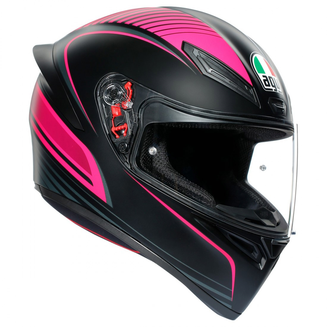 FullFace Helmet AGV K1 WARMUP BLACK/PINK