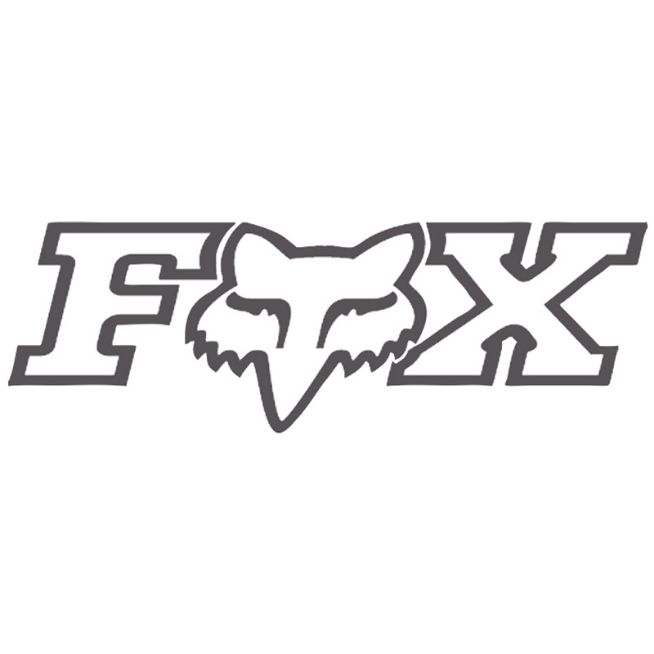 FOX CORPORATE TDC 3 INCHES CHARCOAL MAT STICKER