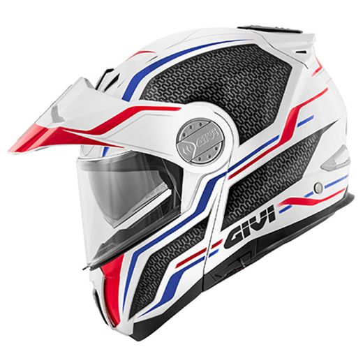GIVI HX33 SYDNEY WHITE/BLUE/RED HELMET FLIP UP