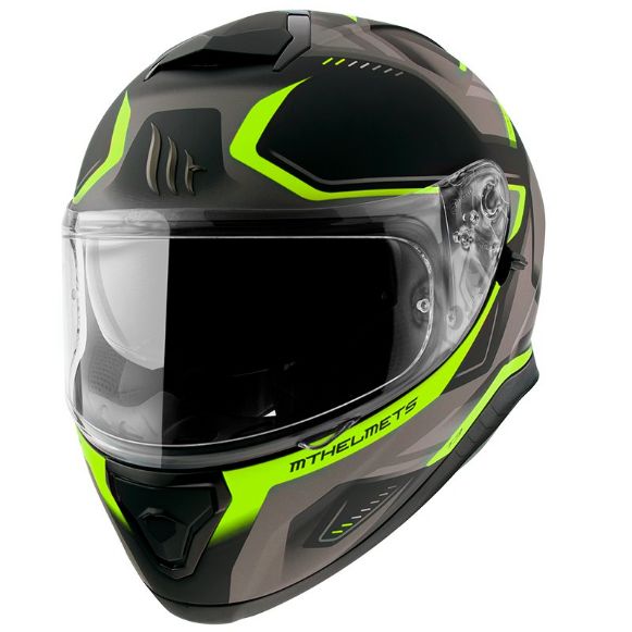 MT THUNDER 3 SV TURBINE C3 MATT FLUO YELLOW HELMET FULL FACE