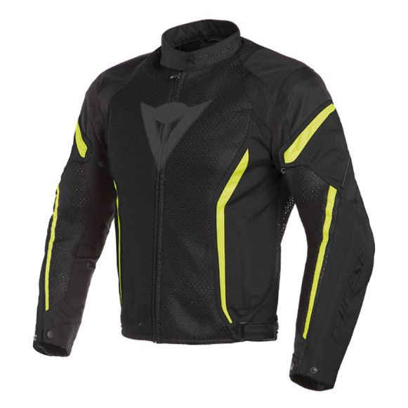 DAINESE AIR CRONO 2 TEX JACKET BLACK/BLACK/FLUO-YELLOW JACKET SUMMER