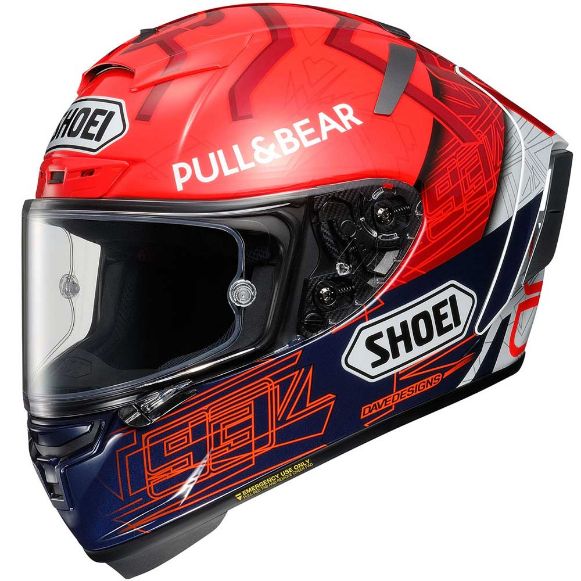 SHOEI X-SPIRIT III MARQUEZ 6 TC-1 HELMET FULL FACE
