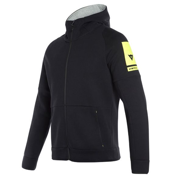 DAINESE DAINESE FULL-ZIP HOODIE SWEATSHIRTS BLACK ZIP HOODY