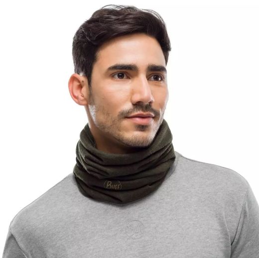 BUFF MIDWEIGHT MERINO WOOL FOREST NIGHT MELANGE NECK WARMER