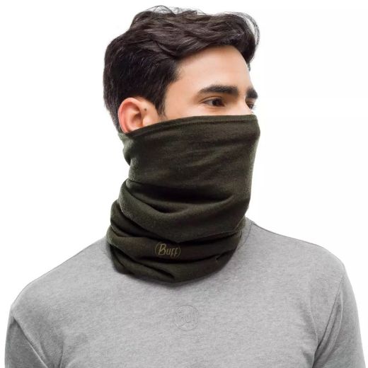 BUFF MIDWEIGHT MERINO WOOL FOREST NIGHT MELANGE NECK WARMER