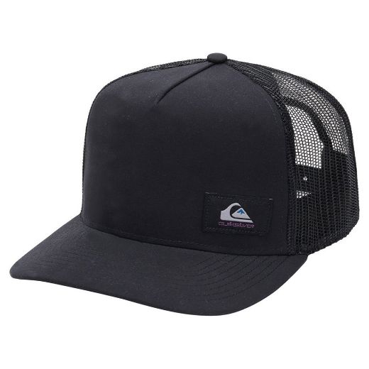 QUIKSILVER TECK BECKY BLACK TRUCKER CAP HAT