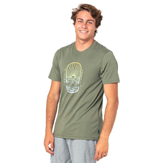 RIPCURL LIGHTHOUSE OLIVE MARLE TEE