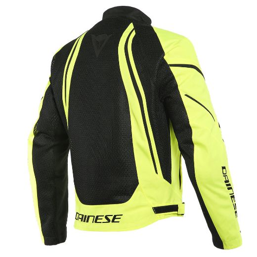 DAINESE AIR CRONO 2 TEX JACKET BLACK/FLUO-YELLOW/FLUO-YELLOW JACKET SUMMER