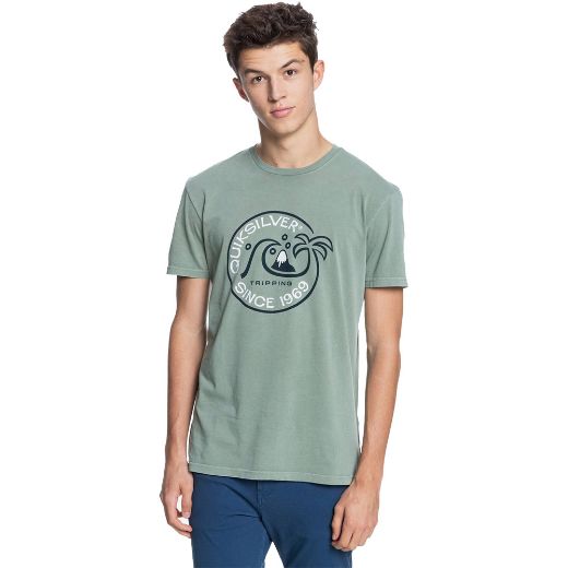 QUIKSILVER INTO THE WIDE BLUE SPRUCE TEE