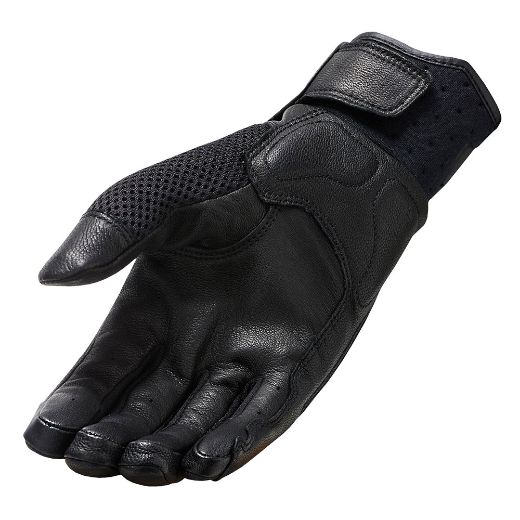 REVIT VELOCITY BLACK LEATHER SUMMER GLOVES