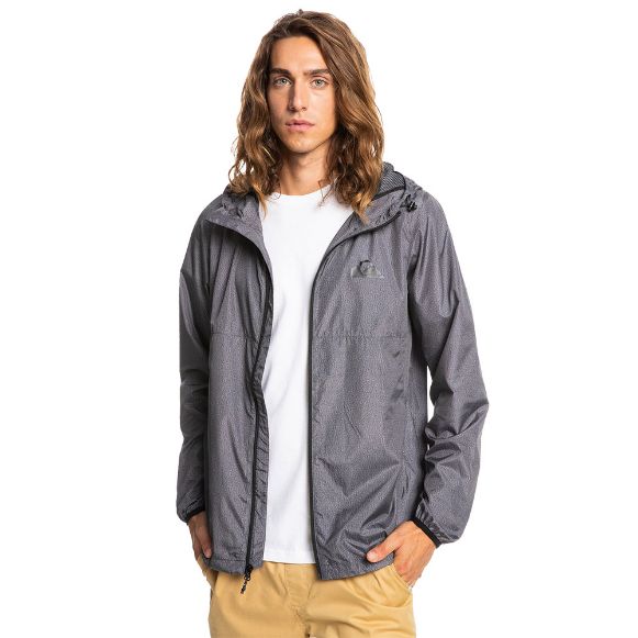 QUIKSILVER EVERYDAY WINDBREAKER JACKET DARK GREY HEATHER
