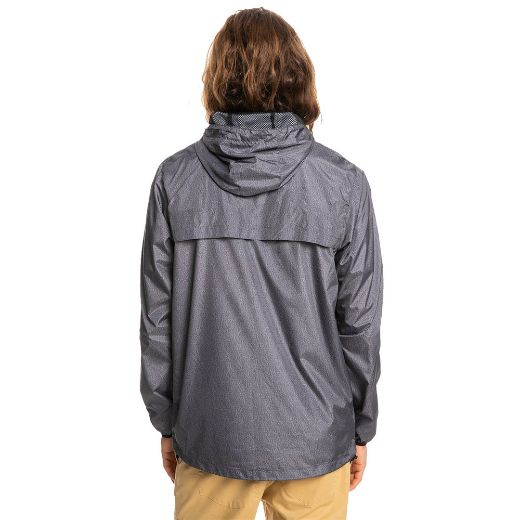 QUIKSILVER EVERYDAY WINDBREAKER JACKET DARK GREY HEATHER
