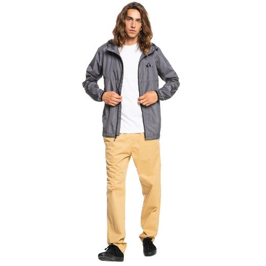 QUIKSILVER EVERYDAY WINDBREAKER JACKET DARK GREY HEATHER