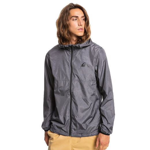 QUIKSILVER EVERYDAY WINDBREAKER JACKET DARK GREY HEATHER