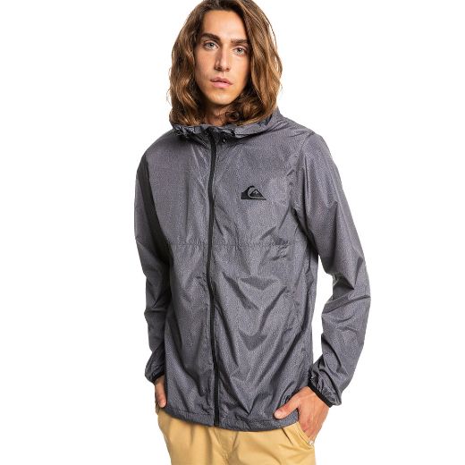 QUIKSILVER EVERYDAY WINDBREAKER JACKET DARK GREY HEATHER