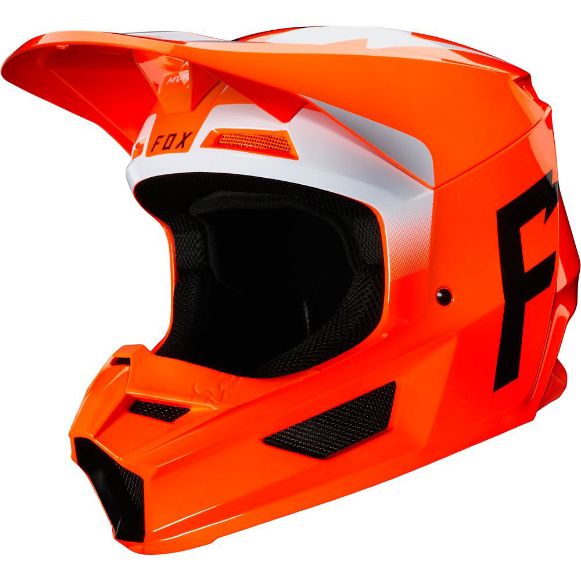 FOX V1 2020 WERD FLUO ORANGE HELMET MX