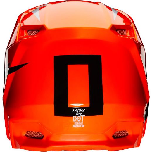 FOX V1 2020 WERD FLUO ORANGE HELMET MX