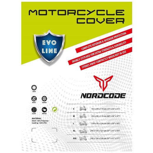 NORDCODE EVO LINE MEDIUM 203 x 89 x 119 MOTO COVER