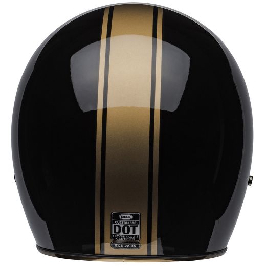BELL CUSTOM 500 DELUXE RALLY BLACK/BRONZE HELMET JET RETRO