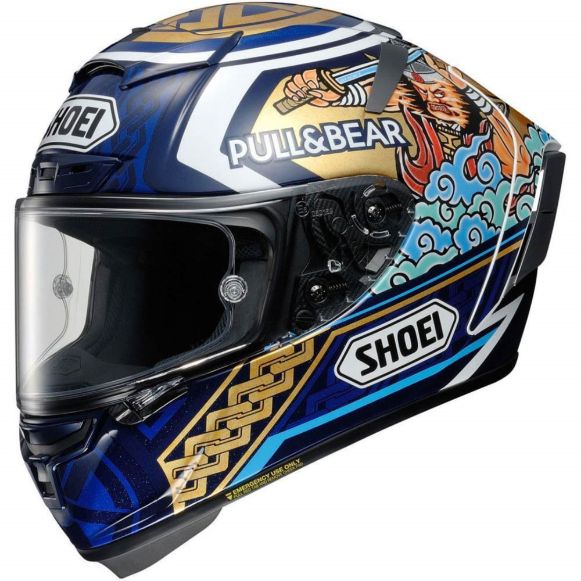 SHOEI X-SPIRIT III MARQUEZ MOTEGI3 TC-2 HELMET FULL FACE