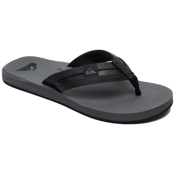 QUIKSILVER CARVER SQUISH SANDALS BLACK/GREY/BLACK