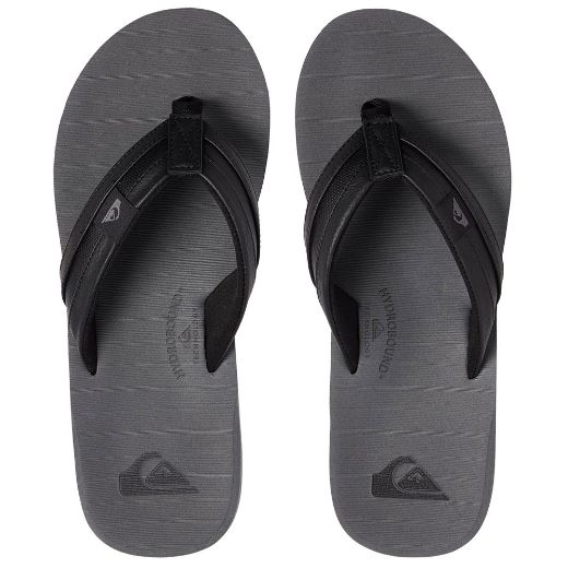 QUIKSILVER CARVER SQUISH SANDALS BLACK/GREY/BLACK