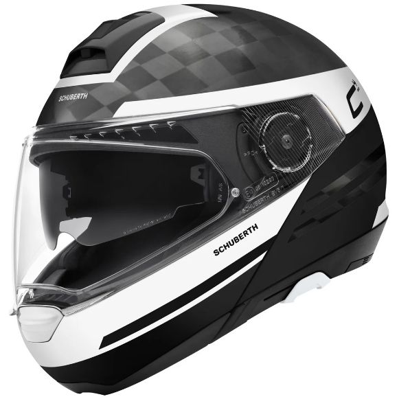 HELMET FLIP UP SCHUBERTH C4 PRO CARBON TEMPEST WHITE