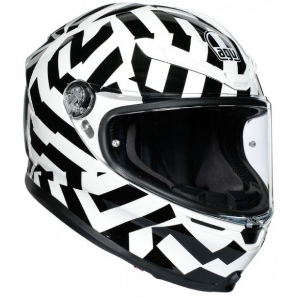 AGV K6 SECRET BLACK/WHITE HELMET FULL FACE